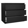Komoda Simplicity 77 x 50 x 68 cm, černá