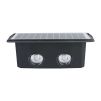 LED solární nástěnné světlo WL917, černá